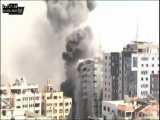 انهدام ساختمان خبرگزاری در فلسطین توسط اسرائیل