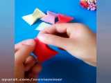 آموزش اوریگامی ساده - اوریگامی پاکت شکلات و کادو