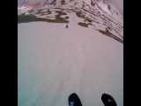 صعود و فرود با اسکی به قله‌های هرم سبلان