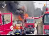 آتش سوزی گسترده در تاسیسات نفتی کرکوک