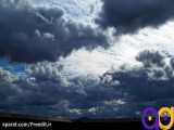 فوتیج تایم لپس حرکت ابر ها Time lapse footage of moving clouds