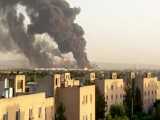 آتش سوزی گسترده در پالایشگاه تهران