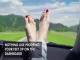 یکی از خطرناکترین کارایی که شخص کنار راننده انجام میده گذاشتن پا روی داشبورده چو