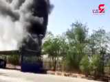 فیلم آتش سوزی خط لوله انتقال نفت در اهواز / امروز رخ داد