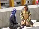 فیلم لحظه خودکشی دختر تهرانی از روی پل !
