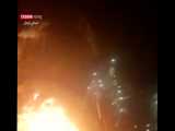 فیلم آتش‌سوزی در کارخانه فولاد زرند کرمان