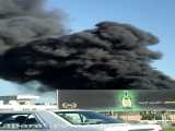 آتش‌سوزی گسترده در شهرکی صنعتی در بزرگراه شیخ فضل‌الله نوری تهران
