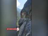 لحظه ریزش کوه در هند