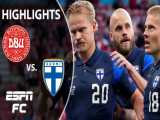 دانمارک ۰-۱ فنلاند | خلاصه بازی | جدال وایکینگ‌ها تحت‌الشعاع مصدومیت اریکسن