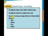 آموزش زبان انگلیسی: آموزش گرامر پیشرفته Adjective Clauses 2 