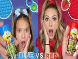کیلا و کالی >>> چالش خرید دخترونه آبی و قرمز