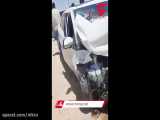 فیلم شاخ به شاخ مرگبار خودروها در اصفهان / ماشین ها پوکیدند