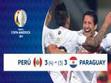 پرو (۴) ۳-۳ (۳) پاراگوئه | خلاصه بازی | صعود به نیمه‌نهایی با درخشش لاپادولا