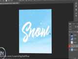 اکشن Snow Lettering 