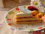 طرزتهیه کیک اسفنجی با تزئین
