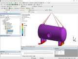 Lifting Analysis of Horizontal pressure vessel using four lifting lugs in ANSYS  Part-2 