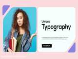 پروژه افترافکت اسلایدشو تایپوگرافی Typography Slide Colorful Minimal