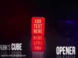 پروژه افترافکت نمایش لوگو با مکعب روبیک Rubiks Cube Logo Opener