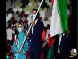 رژه کاروان ایران در مراسم افتتاحیه المپیک 2020 توکیو/ +عکس و ویدیو