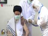 فیلم/ تزریق نوبت دوم واکسن ایرانی کرونا به رهبرانقلاب