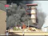 آتش‌سوزی یک کارخانه در شهرک صنعتی اشتهارد