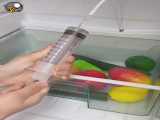 تمیز کردن آب جمع کن یخچال