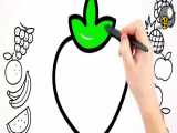 رنگ آمیزی و نقاشی میوه ها