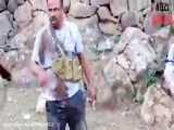 شیر مرد یمنی درحال رجز خوانی برای دشمن