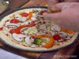 درست کردن پیتزای سبزیجات