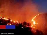 آتش سوزی گسترده در تنگ هایقر