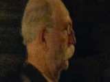 مستند ویدئویی از تابلو فرش، نیمرخ کمال الملک اثر جمشید امینی در موزه مجلس 