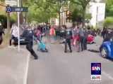 برخورد زشت پلیس آلمان با مردم