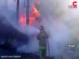 انفجار تریلر بنزین در فیروزکوه / همه وحشت کردند
