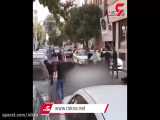فیلم لحظه شلیک پلیس تهران به یک گاو رم کرده !
