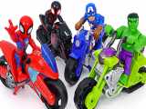 اسباب بازی مرد عنکبوتی و هالک | دنیای مارول | نجات دنیا و موتور سواری