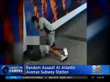 آمریکا | حمله وحشیانه به یک مرد در مترو نیویورک