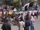 رژه دیروز لشکر احمد مسعود در خیابان‌های پنجشیر _ افغانستان
