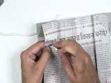 ساخت کیسه کاغذی با روزنامه / آموزش ساخت کیسه کاغذی /بسیار آسان 