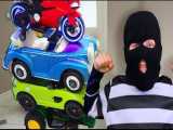 اسباب بازی های جدید سنیا/قسمت 55/ماشین پلیس سنیا/دستگیری دزد ماشین های سنیا