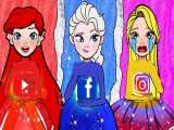 ایده های کارتونی »«پرنسسی »»ساداکو باربی السا و پرنسسها و شبکه های اجتماعی