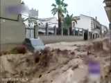 خسارات وحشتناک ناشی از سیل دو روز پیش اسپانیا