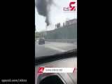 آتش سوزی در غرب تهران