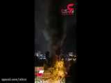 فیلم لحظه آتش سوزی بیمارستان کرونایی ها / 10 بیمار سوختند