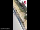 فیلم خروج قطار نفت کش از ریل در شهر قدس
