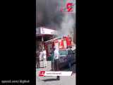 آتش سوزی هولناک در پمپ بنزین پاوه