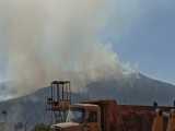 آتش سوزی کوه نیر و تلاش برای دفع حریق 