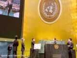 ویدیوی از پسرا در سازمان ملل در حال تماشای اجرای خودشون... بی تی اس