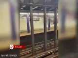 انفجار در مترو به دلیل انداختن دوچرخه روی ریل