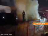 آتش سوزی در محوطه وزارت آموزش و پرورش عراق