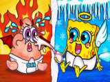ایده های کارتونی ___پاتریک و باب اسفنجی